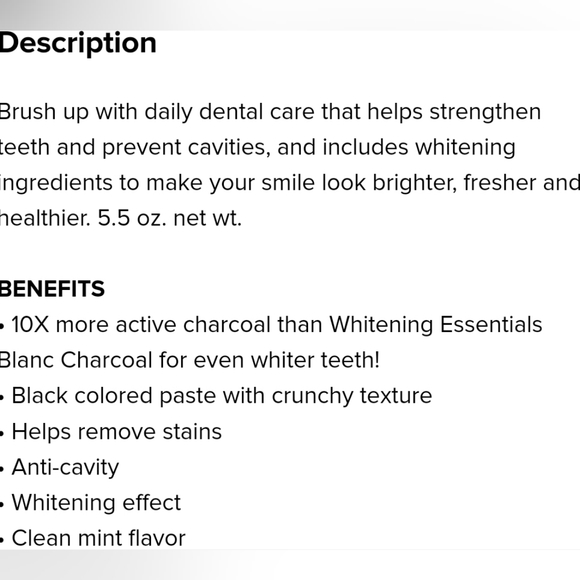 BUNDLE! Avon Charcoal Whitening Essentials; Fresh Mint flavor 0.7fl.oz FREE GIFT - Picture 11 of 13